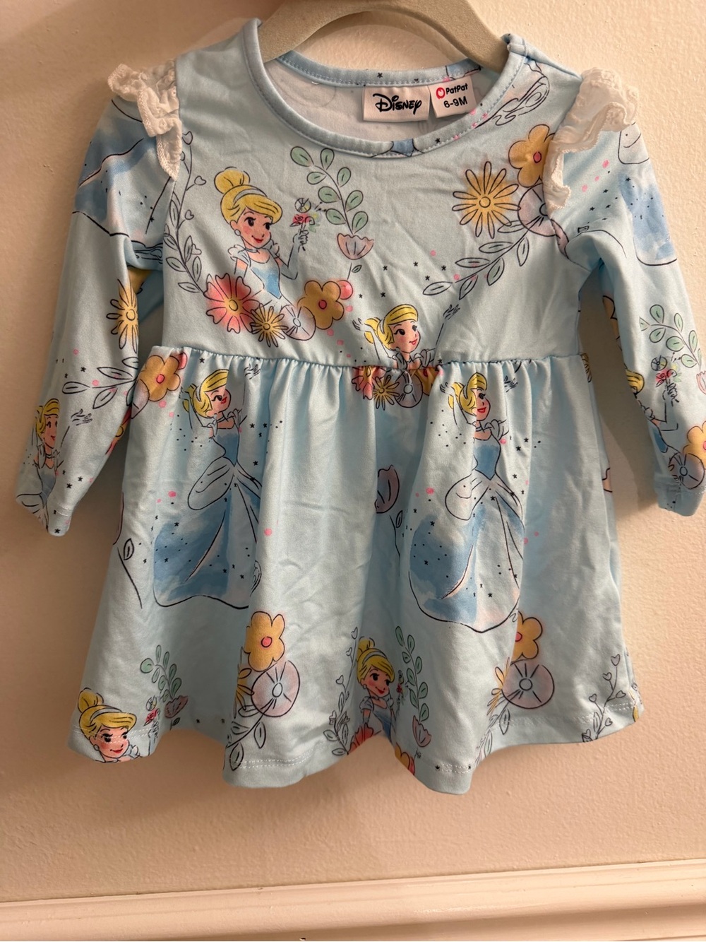 Disney Cinderella Dress 6-9M Blue Ruffle PatPat